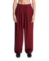 Burgundy Wool Marlon Pants | PDP | Antonia