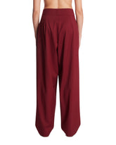 Burgundy Wool Marlon Pants | PDP | Antonia