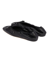 Black Camilla Leather Ballet Flats | PDP | Antonia