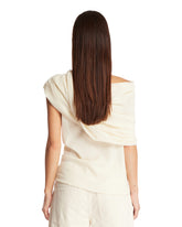 White Draped Top | PDP | Antonia