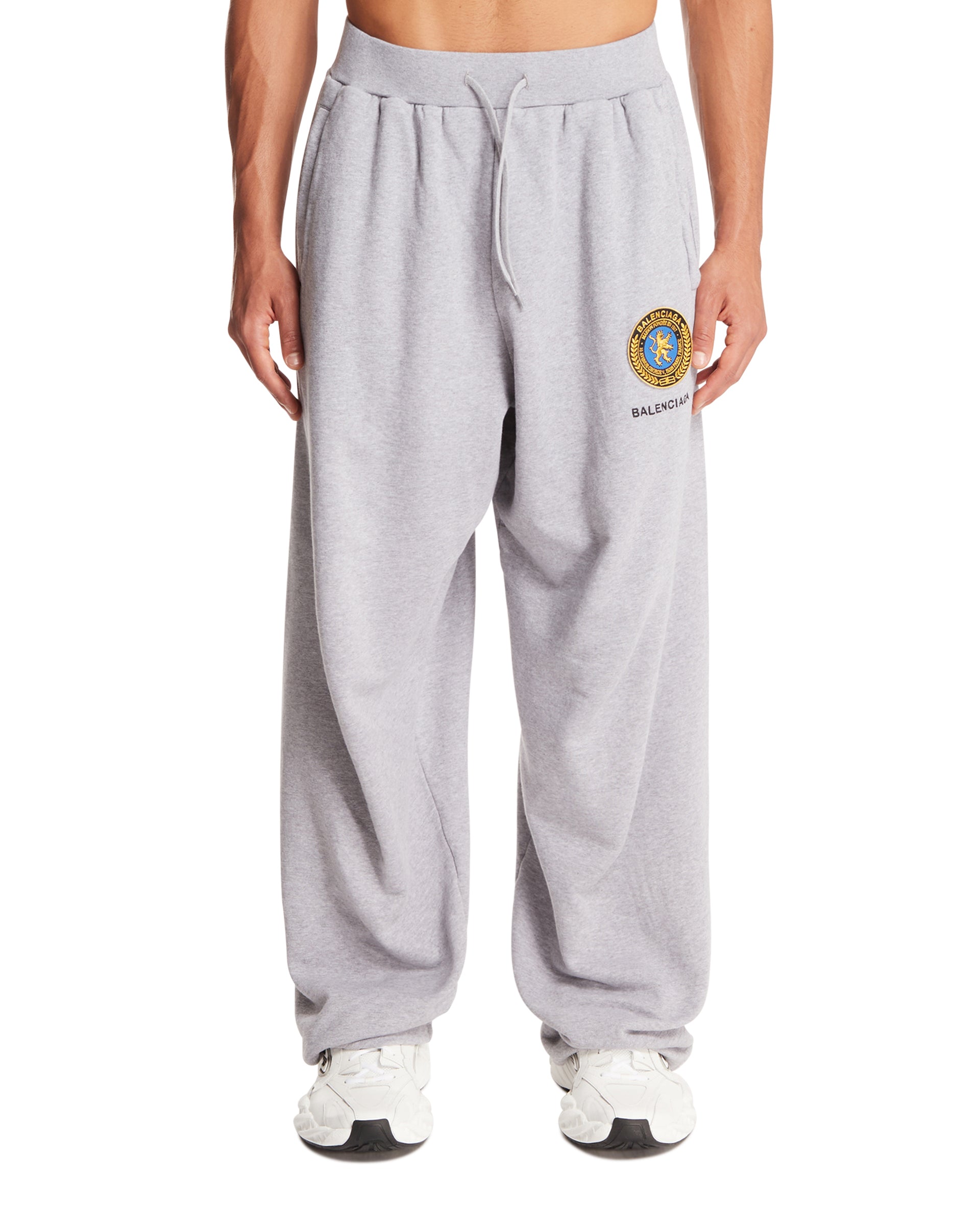 Gray Cotton Jogging Trousers | BALENCIAGA - Antonia