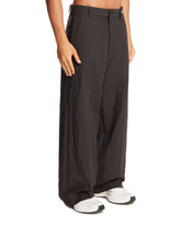 Gray Wide-Leg Trousers | PDP | Antonia