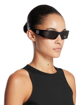 Occhiali Da Sole Sunset Rectangle Neri - Balenciaga donna | PLP | Antonia