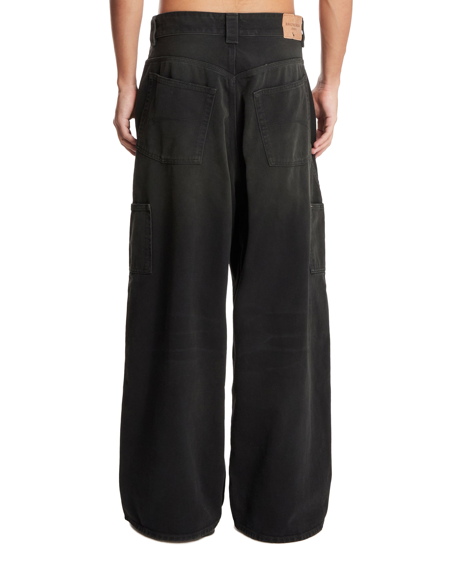 Black Baggy Ripped Off Pants | BALENCIAGA - Antonia