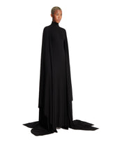 Black Long Cape Dress | PDP | Antonia
