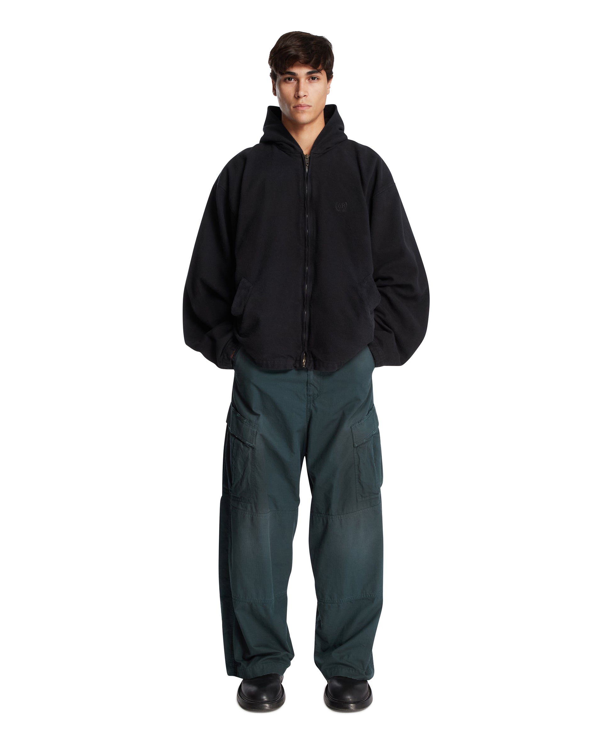 Black Hoodie with Zip | BALENCIAGA - Antonia