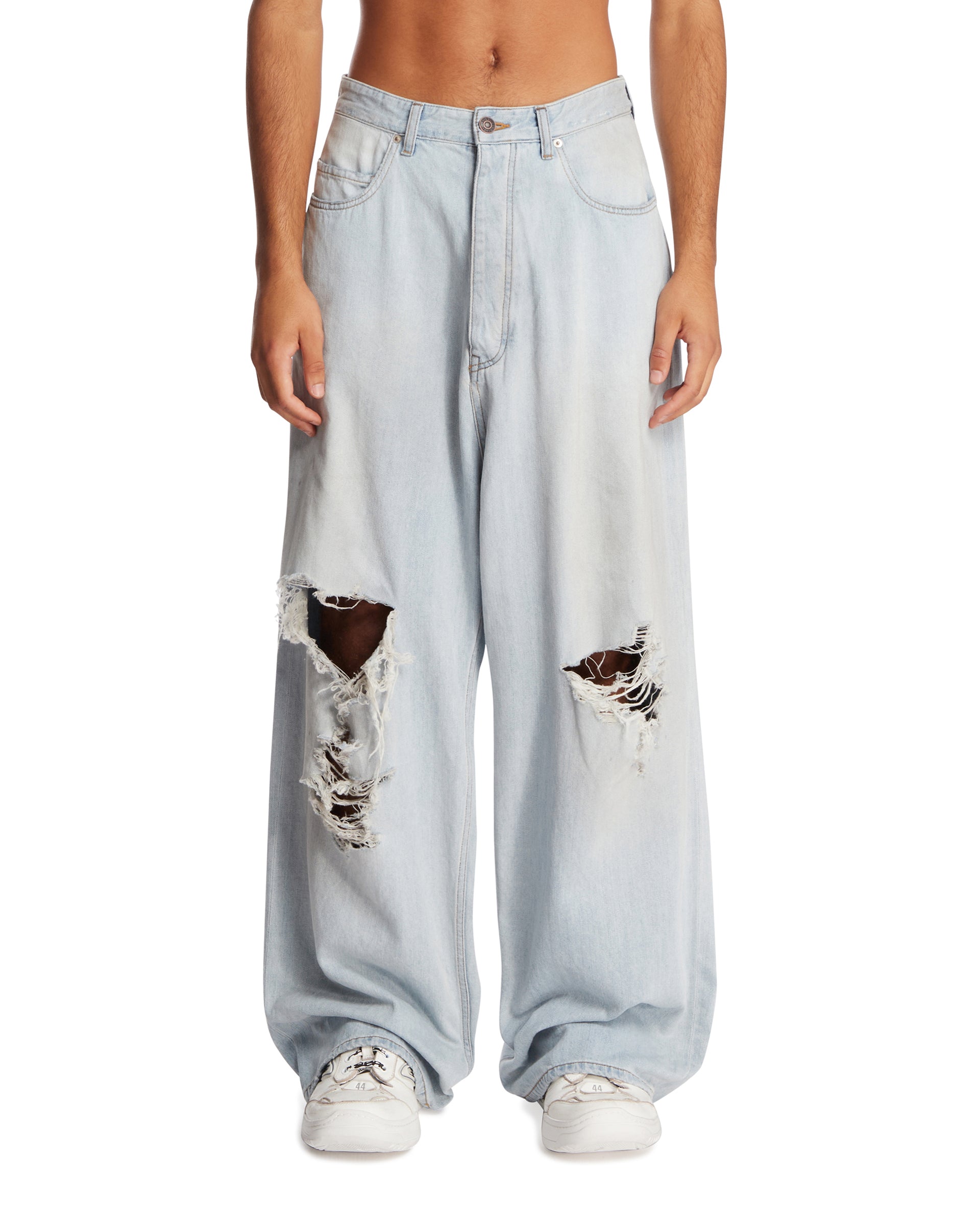 Jeans Baggy in Denim Blu | BALENCIAGA - Antonia