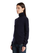 Blue Wool Turtleneck Sweater | PDP | Antonia