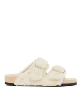 White 1774 Arizona Shearling Slippers - Men's slides | PLP | Antonia