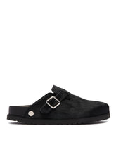 Black 1774 Boston Pony Hair Slippers - New arrivals women's shoes | PLP | Antonia