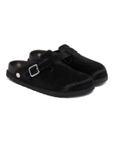 Black 1774 Boston Pony Hair Slippers - New arrivals women's shoes | PLP | Antonia