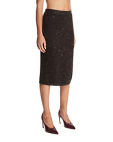 Brown English Ribbed Skirt | PDP | Antonia