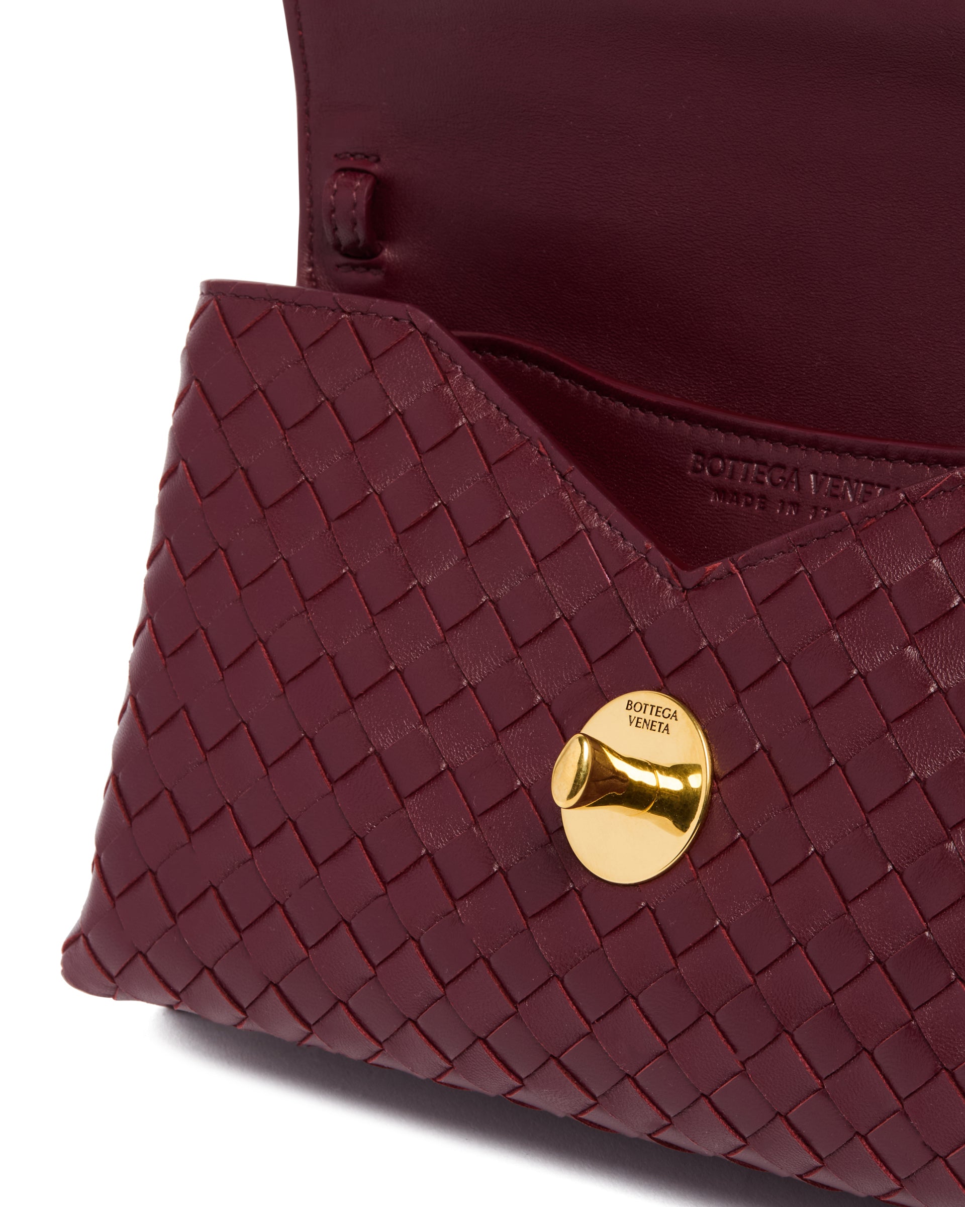 Burgundy Knot Lock Bag | BOTTEGA VENETA - Antonia