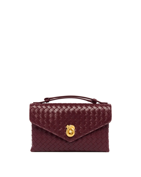 Borsa Knot Lock Burgundy | BOTTEGA VENETA - Antonia