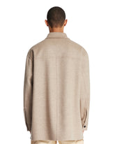 Overshirt In Lana e Cashmere Beige | PDP | Antonia