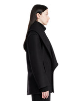 Black Double-Breasted Coat | PDP | Antonia