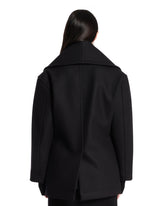 Black Double-Breasted Coat | PDP | Antonia