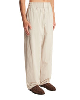 Beige Technical Nylon Pants | PDP | Antonia