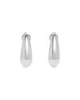 Silver Fin Mini Earrings | PDP | Antonia