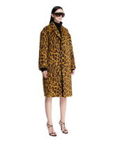Yellow Animal Print Coat | PDP | Antonia