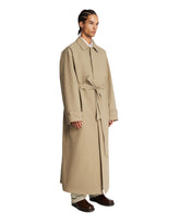 Beige Long Belted Trench Coat | PDP | Antonia