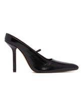 Black Suki Leather Slingback Pumps | PDP | Antonia
