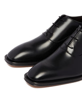 Black Leather Lace-Up Shoes | PDP | Antonia