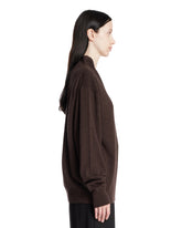 Brown V-Neck Pullover | PDP | Antonia
