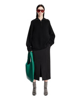 Pullover In Lana Con Zip Nero - CARVEN DONNA | PLP | Antonia