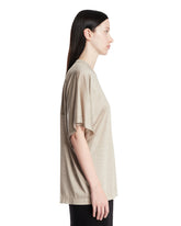 Beige Silk T-Shirt | PDP | Antonia