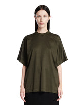 T-Shirt In Seta Verde - CARVEN DONNA | PLP | Antonia