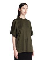 Green Silk T-Shirt | PDP | Antonia