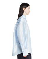 Shiny Light Blue Shirt | PDP | Antonia