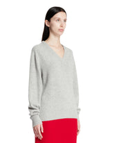 Gray V-Neck Sweater | PDP | Antonia
