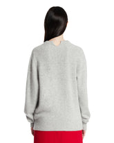 Gray V-Neck Sweater | PDP | Antonia