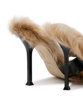 Sandali Infradito Con Pelliccia Neri | PDP | Antonia