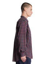 Red Cotton Checkered Shirt | PDP | Antonia