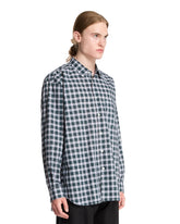 Green Checked Cotton Shirt | PDP | Antonia