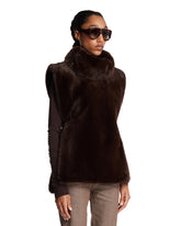 Brown Faux Fur Gilet | PDP | Antonia