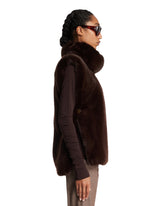 Brown Faux Fur Gilet | PDP | Antonia