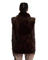 Brown Faux Fur Gilet | PDP | Antonia