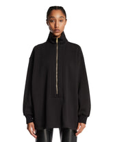 Felpa Con Zip Nera - DARKPARK DONNA | PLP | Antonia