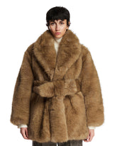 Trench Madison In Ecopelliccia Beige | PDP | Antonia