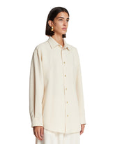 White Anne Technical Fabric Shirt | PDP | Antonia