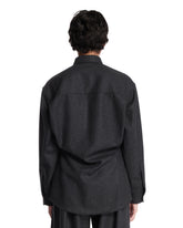 Gray Wool Shirt | PDP | Antonia