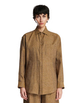 Camicia Anne in Cashmere Melange Marrone | PDP | Antonia