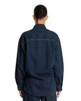 Dark Blue Cotton Denim Shirt | PDP | Antonia