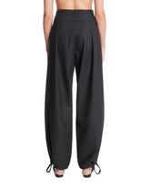 Gray Daisy Wool Pants | PDP | Antonia