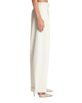 White Cotton Trousers | PDP | Antonia