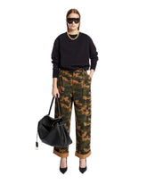 Green Danielle Camouflage Trousers | PDP | Antonia